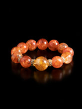 【Fire quartz crystal】Flaming heart