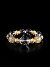 【Rutilated gold crystal】white golden history