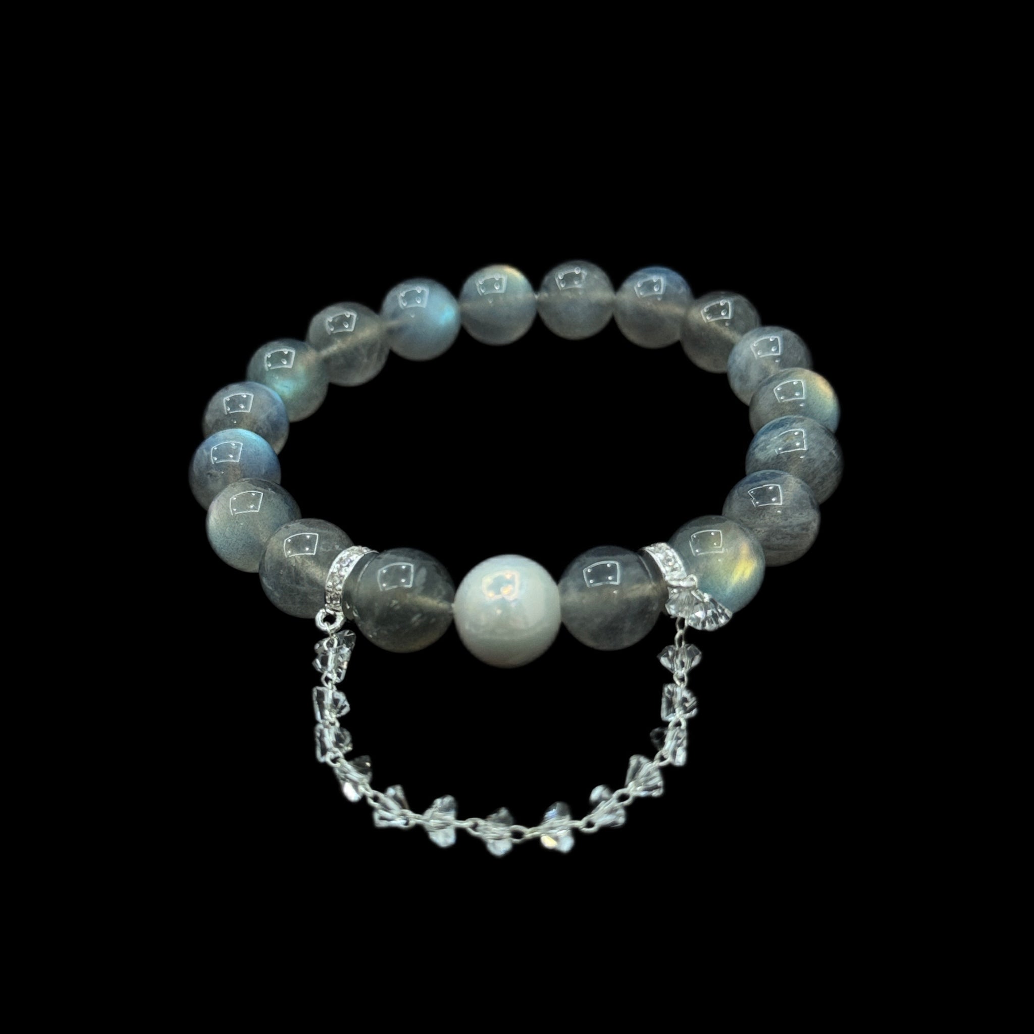 [moon light stone+pearl]moon light snow